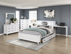 Sloane White Bedroom Collection, 77.5" W