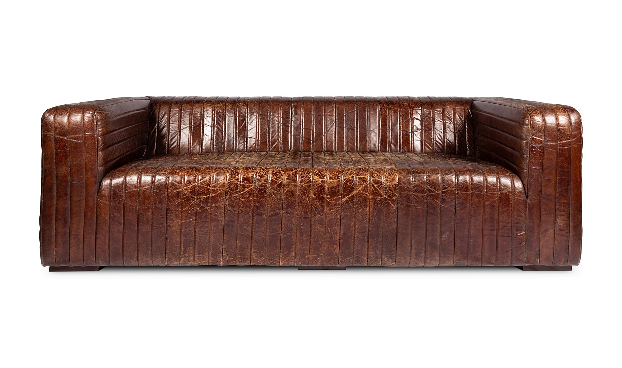 Castle Sofa Dark Brown, 95.0" W