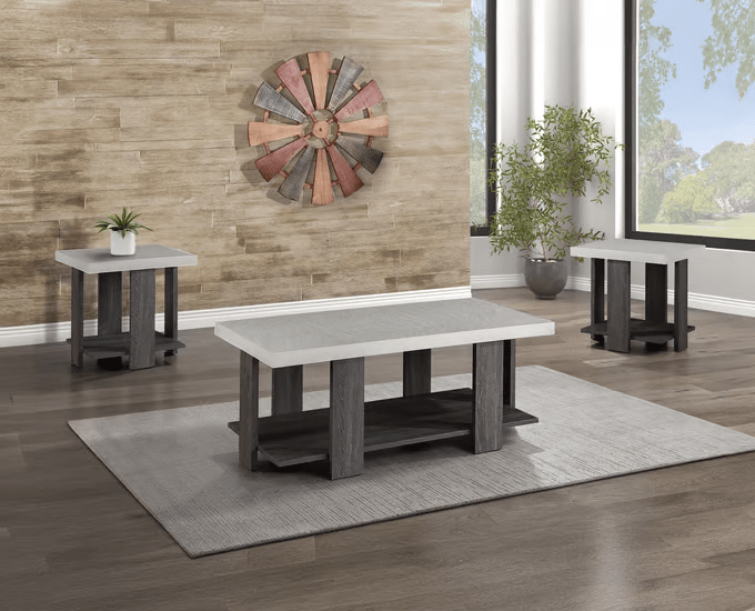 Boris 3 Pc. Occasional Set, Grey Finish