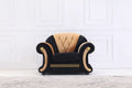 Cleopatra Gold Chair, 46" W