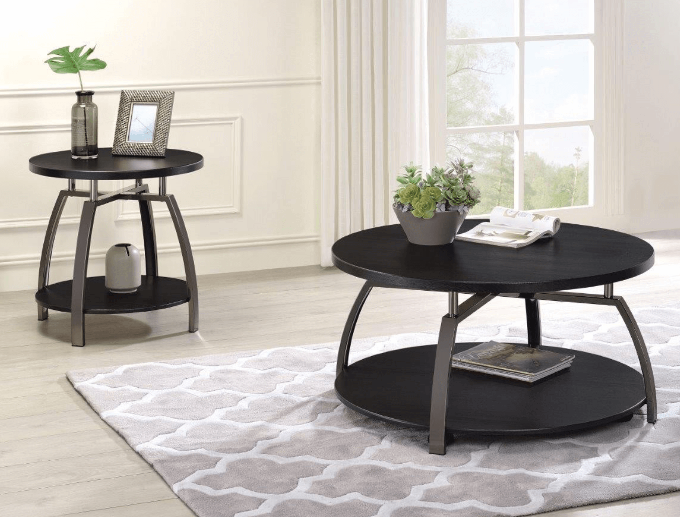Turner Occasional Collection, Grey Finish