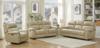 Daytona II Stone Power Reclining Leather Living Room Collection, 92" W
