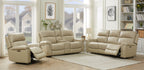 Daytona II Stone Power Reclining Leather Living Room Collection, 92" W