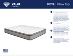 Dove Plush Pillow Top Mattress, Innerspring