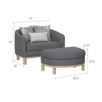 Maeve Sectional Collection, 66" W