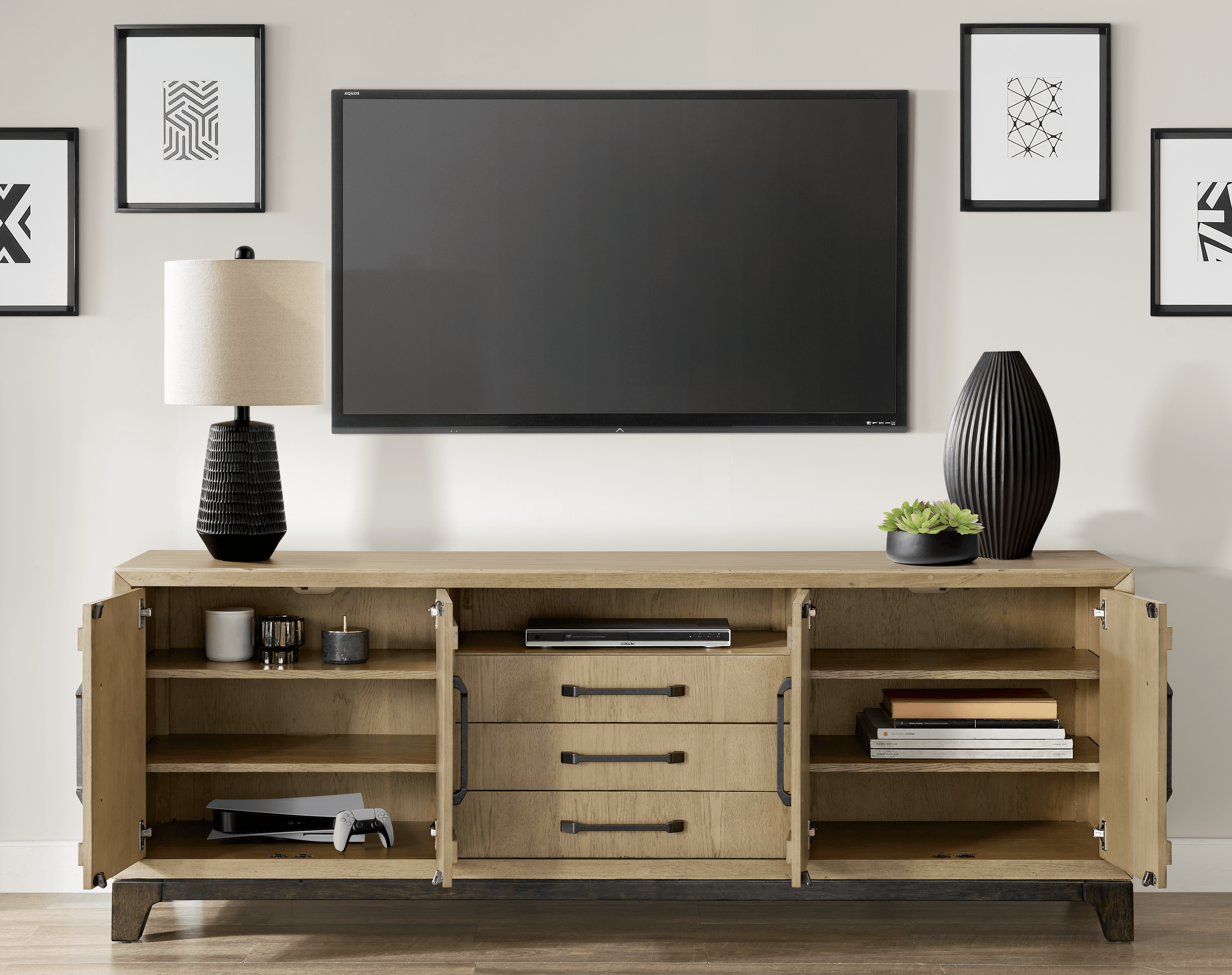 Sutton Place Entertainment Console, 82" W