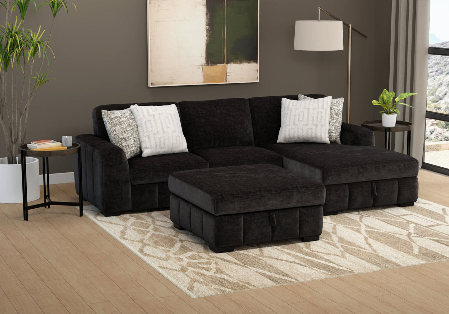 Ritchie Black Sectional Collection