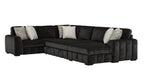 Ritchie Black Sectional Collection, Black Finish