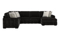 Ritchie Black Sectional Collection, Black Finish
