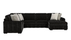 Ritchie Black Sectional Collection, Black Finish