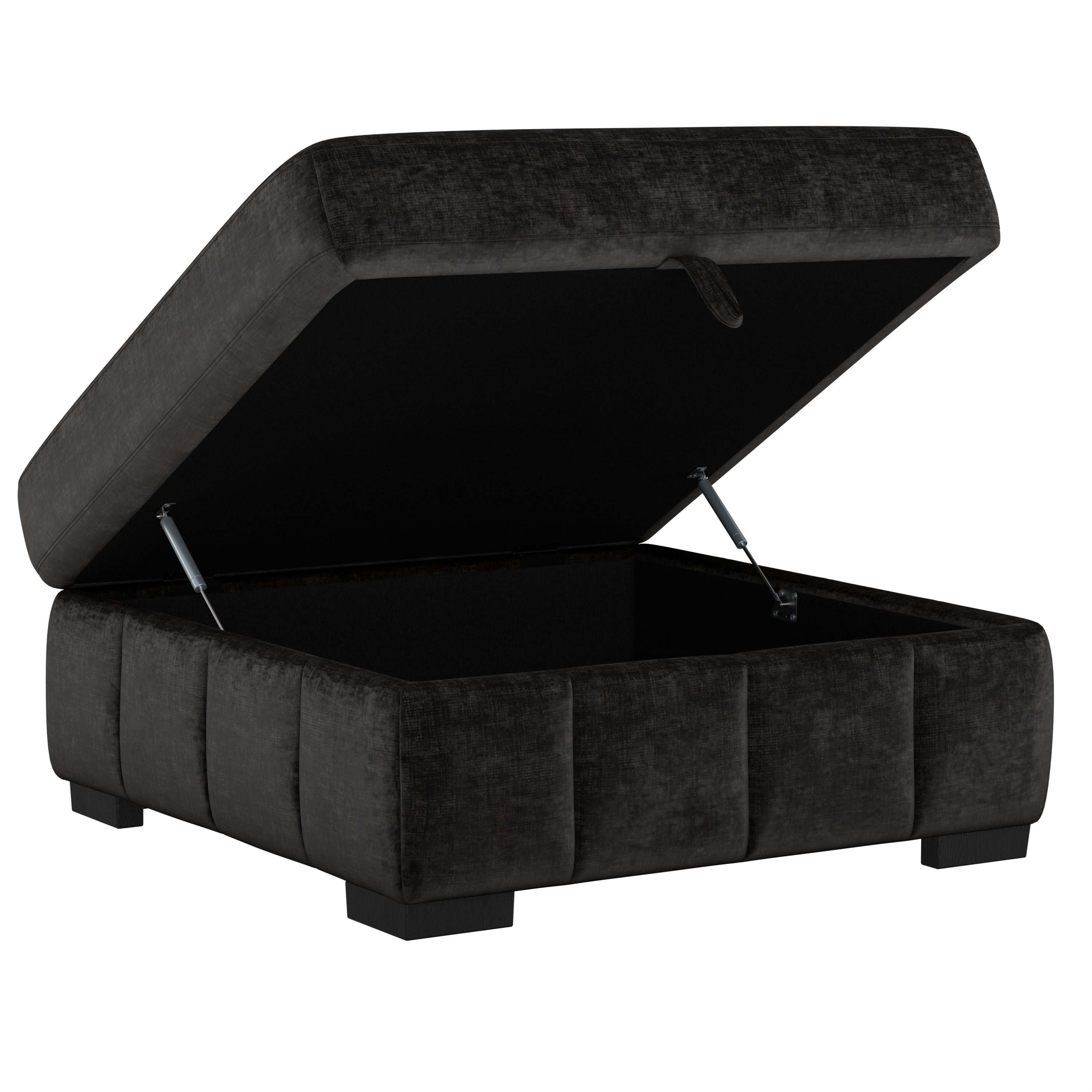 Ritchie Black Sectional Collection, Black Finish