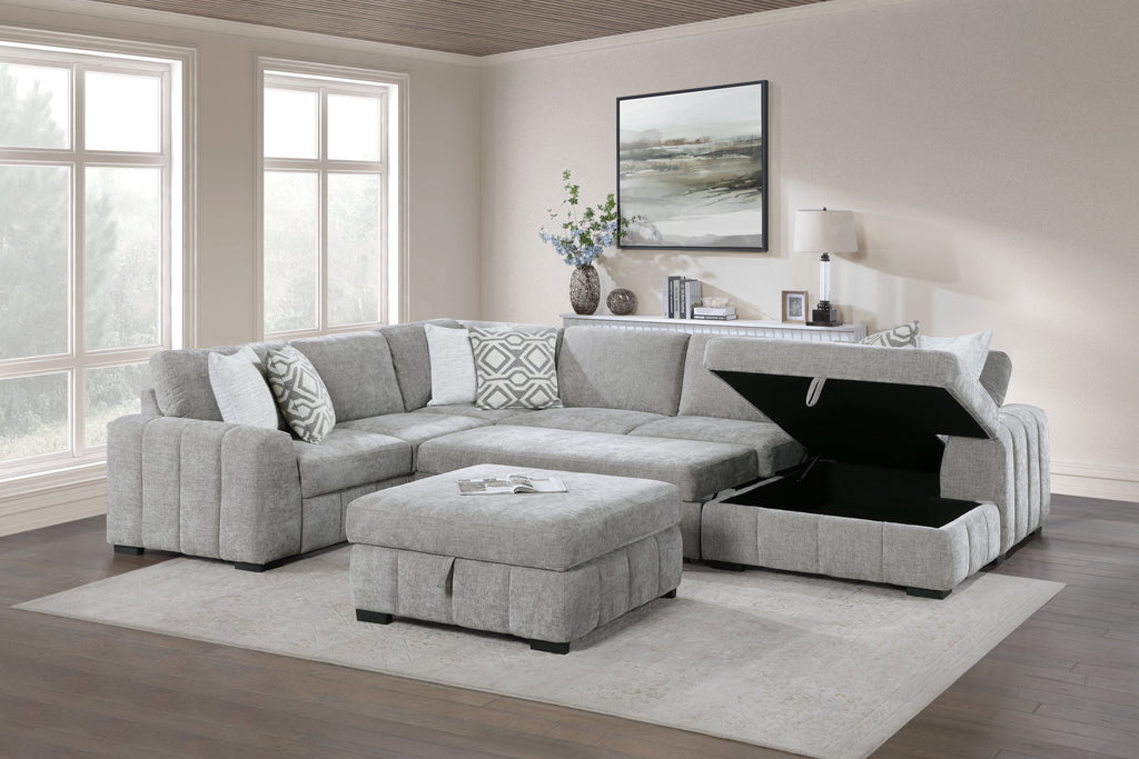 Ritchie Grey Sectional Collection, 44" W