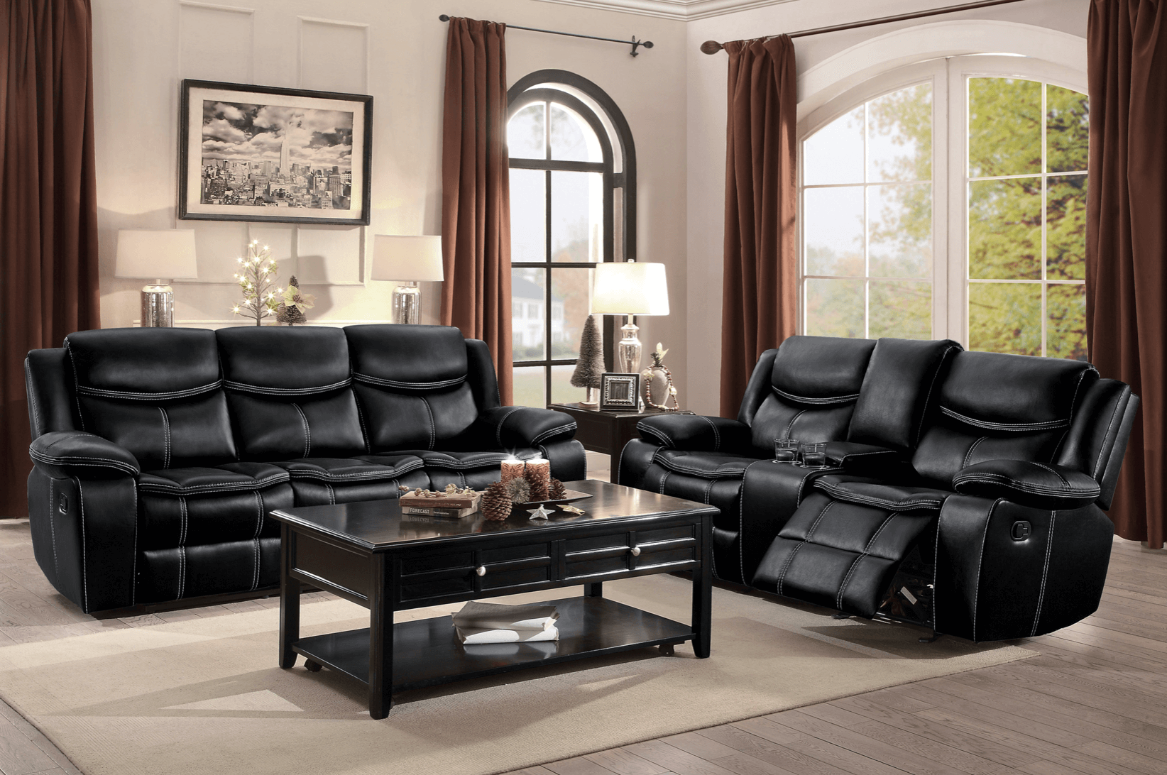 Emerson Reclining Living Room Collection, 88" W