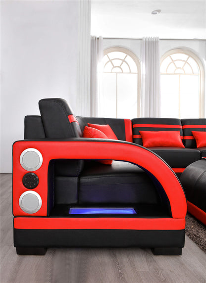 Enzo Italian Leather Sectional Collection