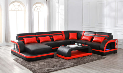 Enzo Italian Leather Sectional Collection