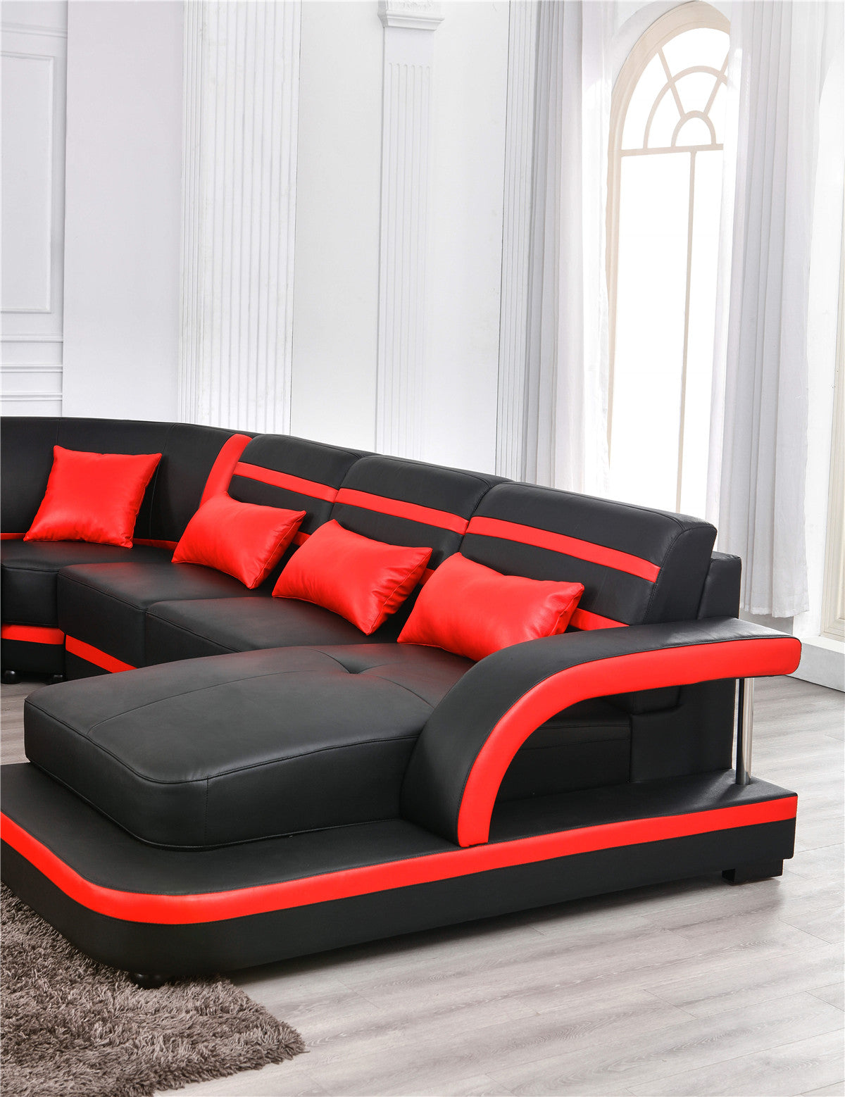 Enzo Italian Leather Sectional Collection