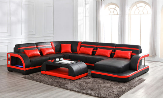 Enzo Italian Leather Sectional Collection