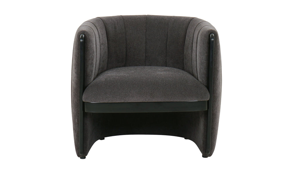 Francis Dark Grey Accent Chair, 32.25" W