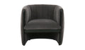 Francis Dark Grey Accent Chair, 32.25" W
