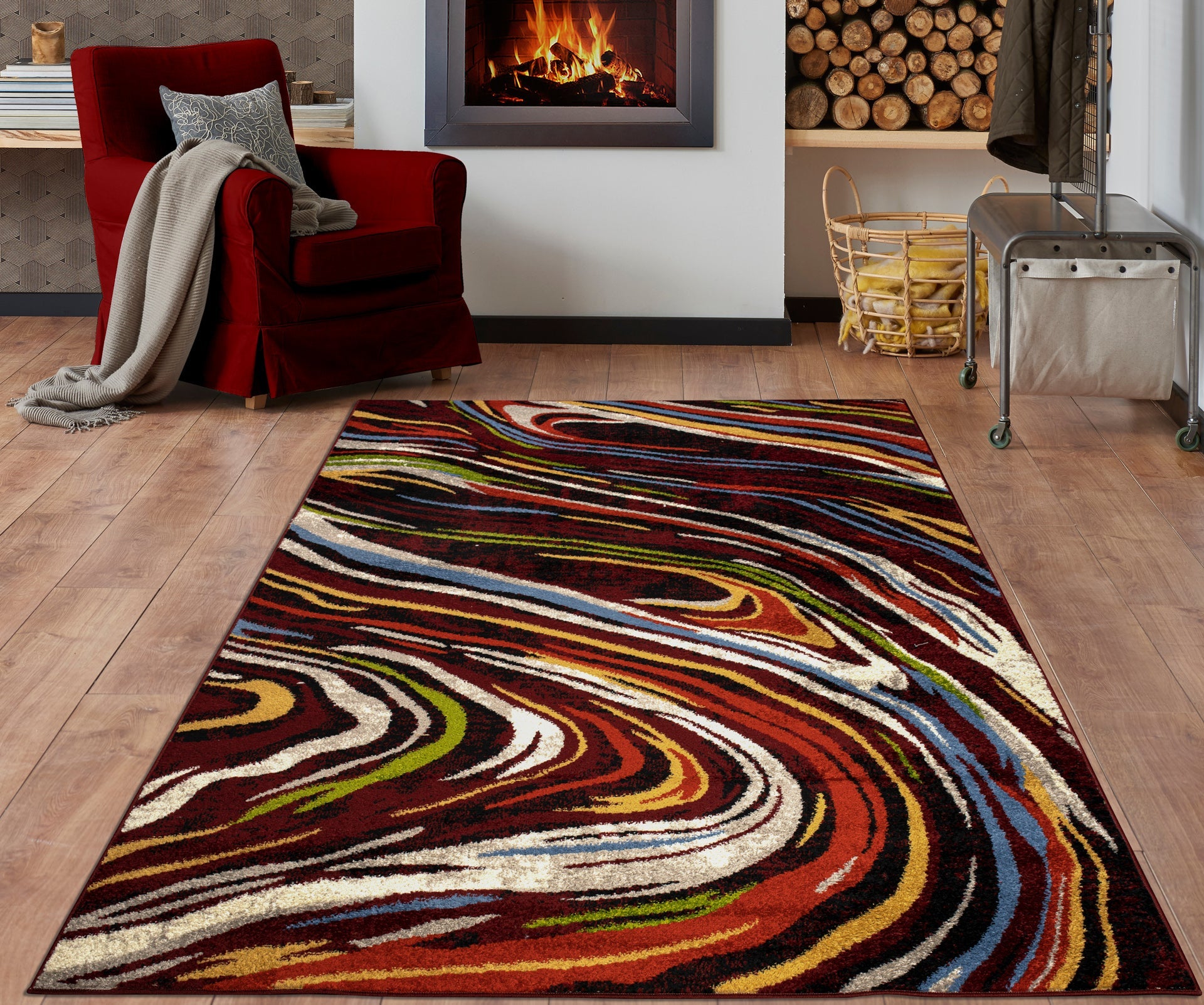 Frieze 0DK45A, Burgundy Finish