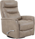Gemini Linen Swivel Glider Recliner, 33" W