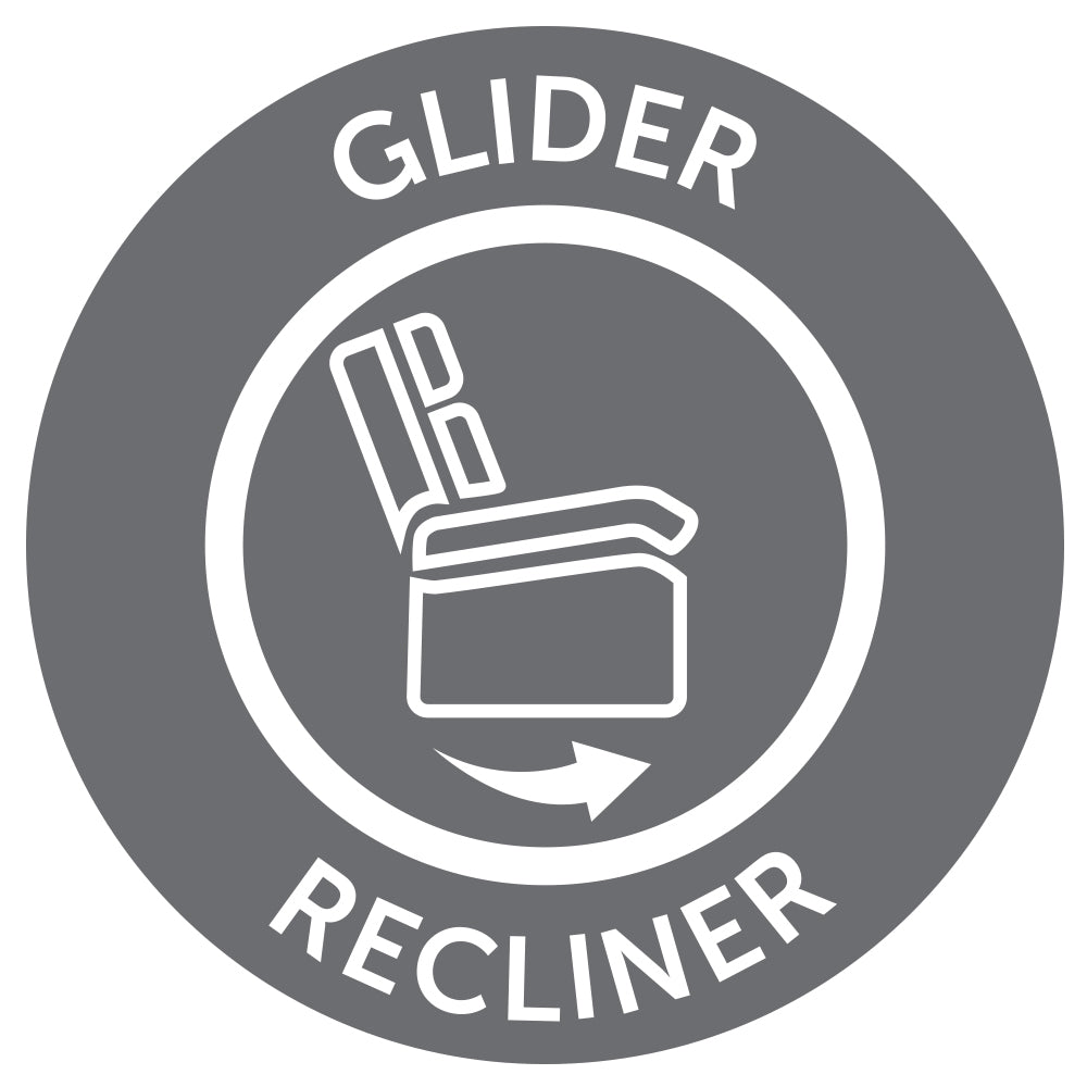 Radius Leather Power Swivel Glider Recliner, 41" W