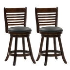 Grove 24 Swivel Barstools (Set of 2), Espresso Finish