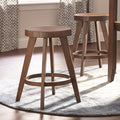Bali 24 Barstools (Set of 2), Walnut Finish