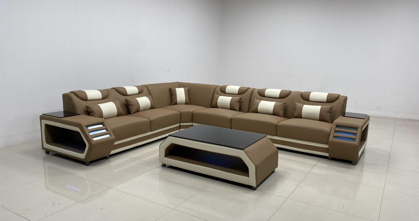 Lusso Italian Leather Sectional Collection