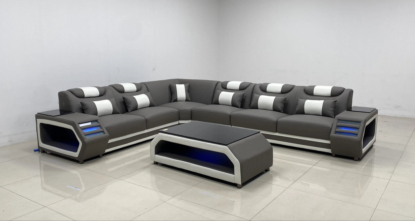 Lusso Italian Leather Sectional Collection
