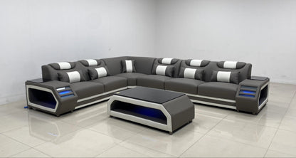 Lusso Italian Leather Sectional Collection