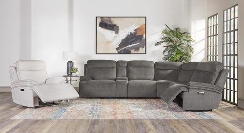 Alpine Power Reclining Sectional Collection, 134" W