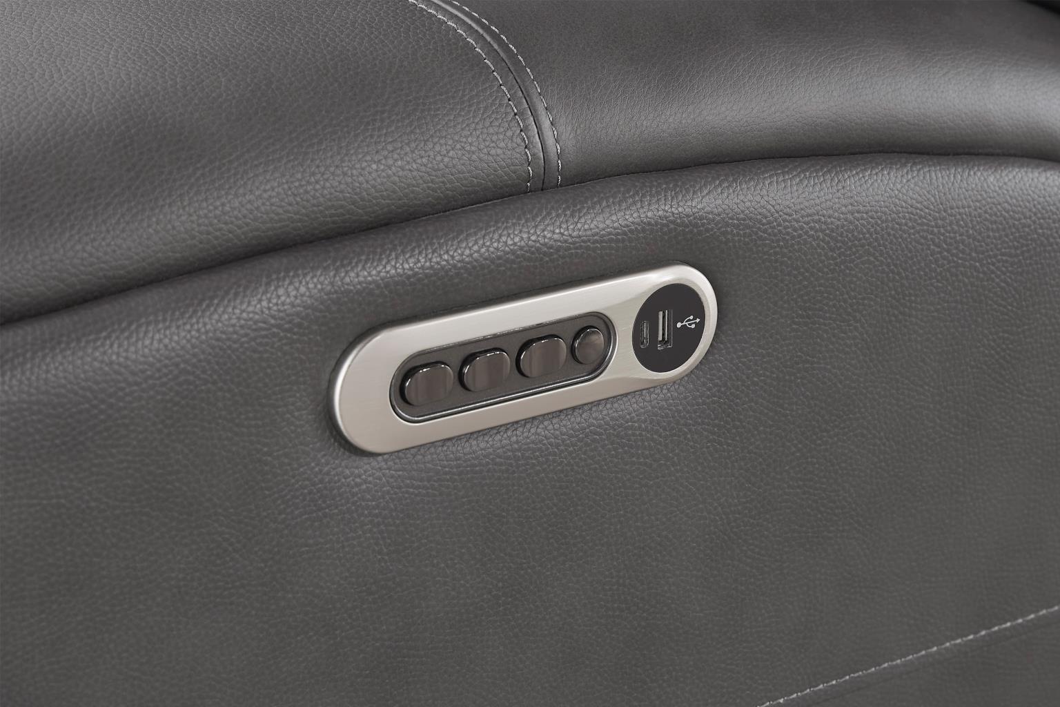 Belmont Zero Gravity Power Reclining Leather Living Room Collection, 88.5" W