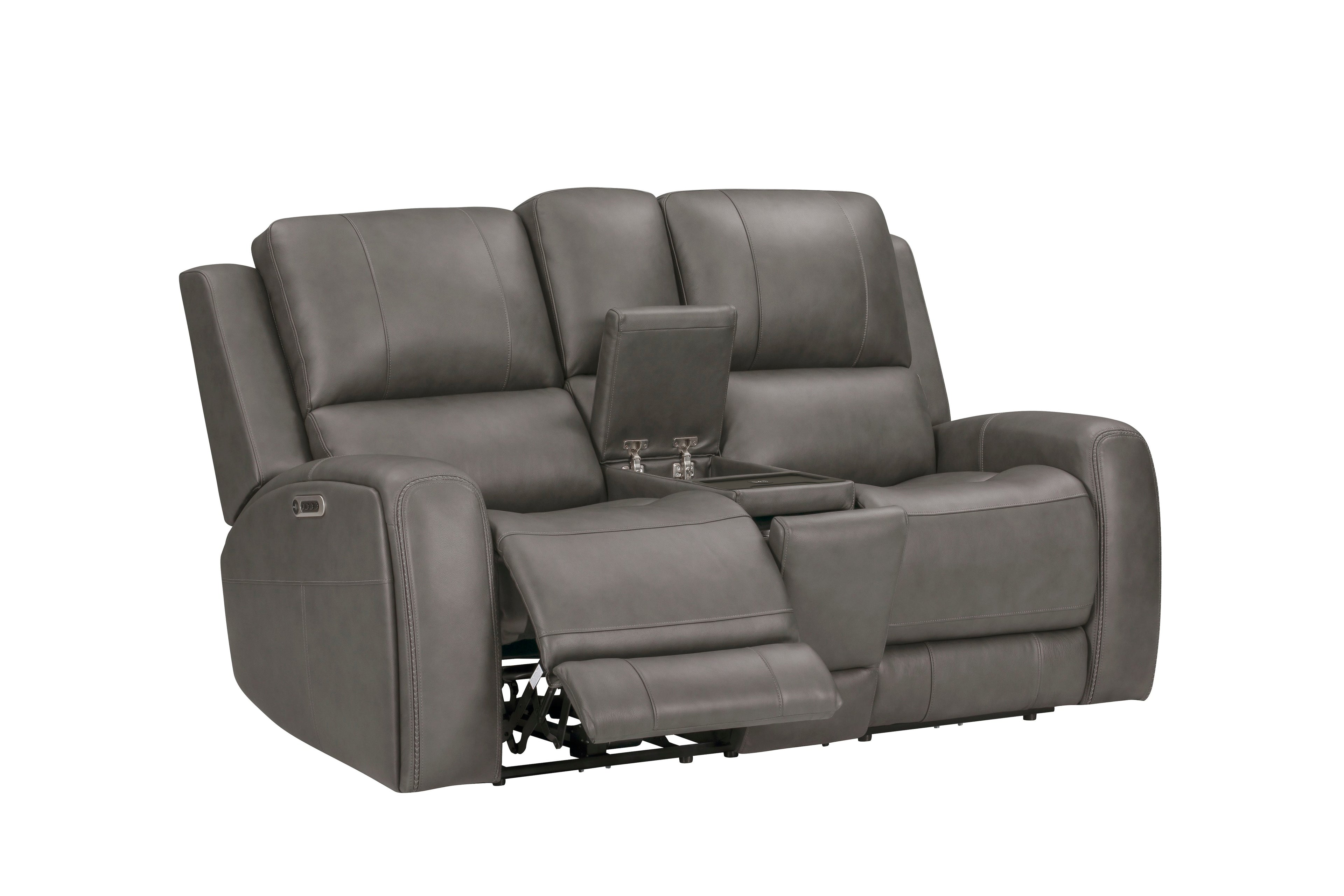 Belmont Zero Gravity Power Reclining Leather Living Room Collection, 88.5" W