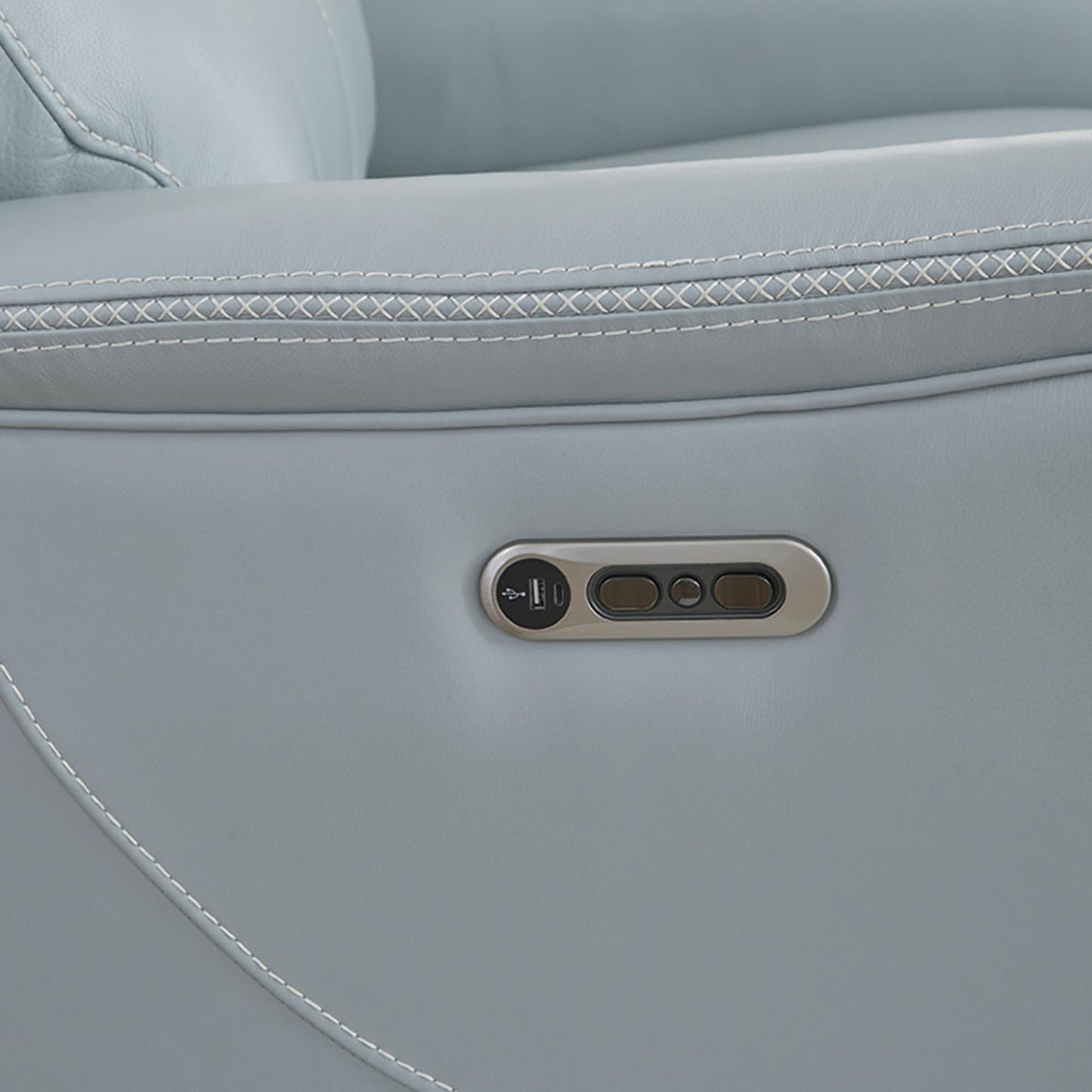 Cascade Power Reclining Leather Living Room Collection