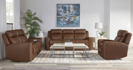 Calgary Power Reclining Leather Living Room Collection