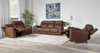 Calgary Power Reclining Leather Living Room Collection, 91.5" W