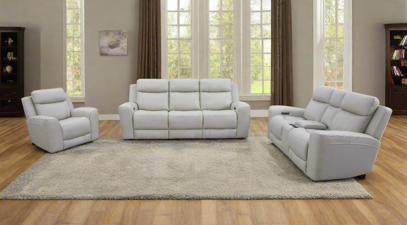 Calgary Power Reclining Leather Living Room Collection