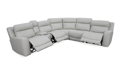 Calgary Power Reclining Leather Sectional Collection