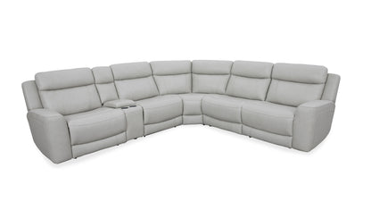 Calgary Power Reclining Leather Sectional Collection
