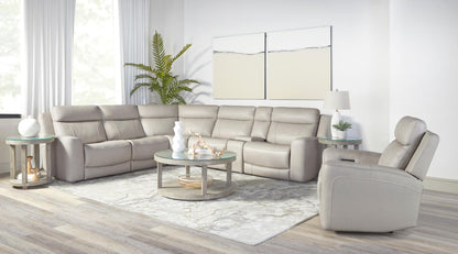 Calgary Power Reclining Leather Sectional Collection