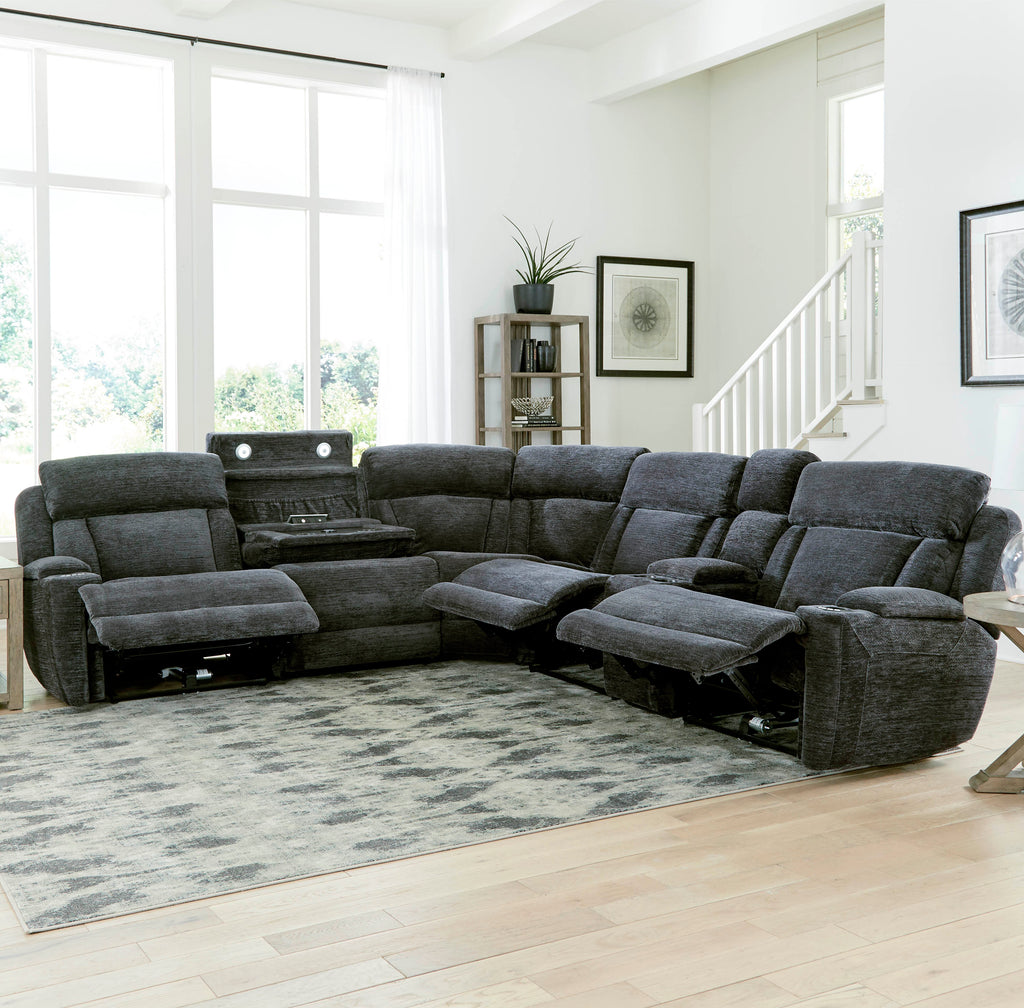 Dalton Power Reclining Sectional Collection, 129" W