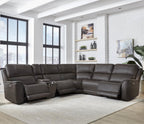 Easton Zero Gravity Power Reclining Leather Sectional Collection, 136" W
