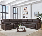 Easton Zero Gravity Power Reclining Leather Sectional Collection, 136" W