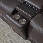 Easton Zero Gravity Power Reclining Leather Sectional Collection, 136" W