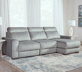 Elliot Power Sliding Sectional, 115" W