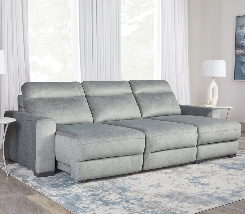 Elliot Power Sliding Sectional, 115" W