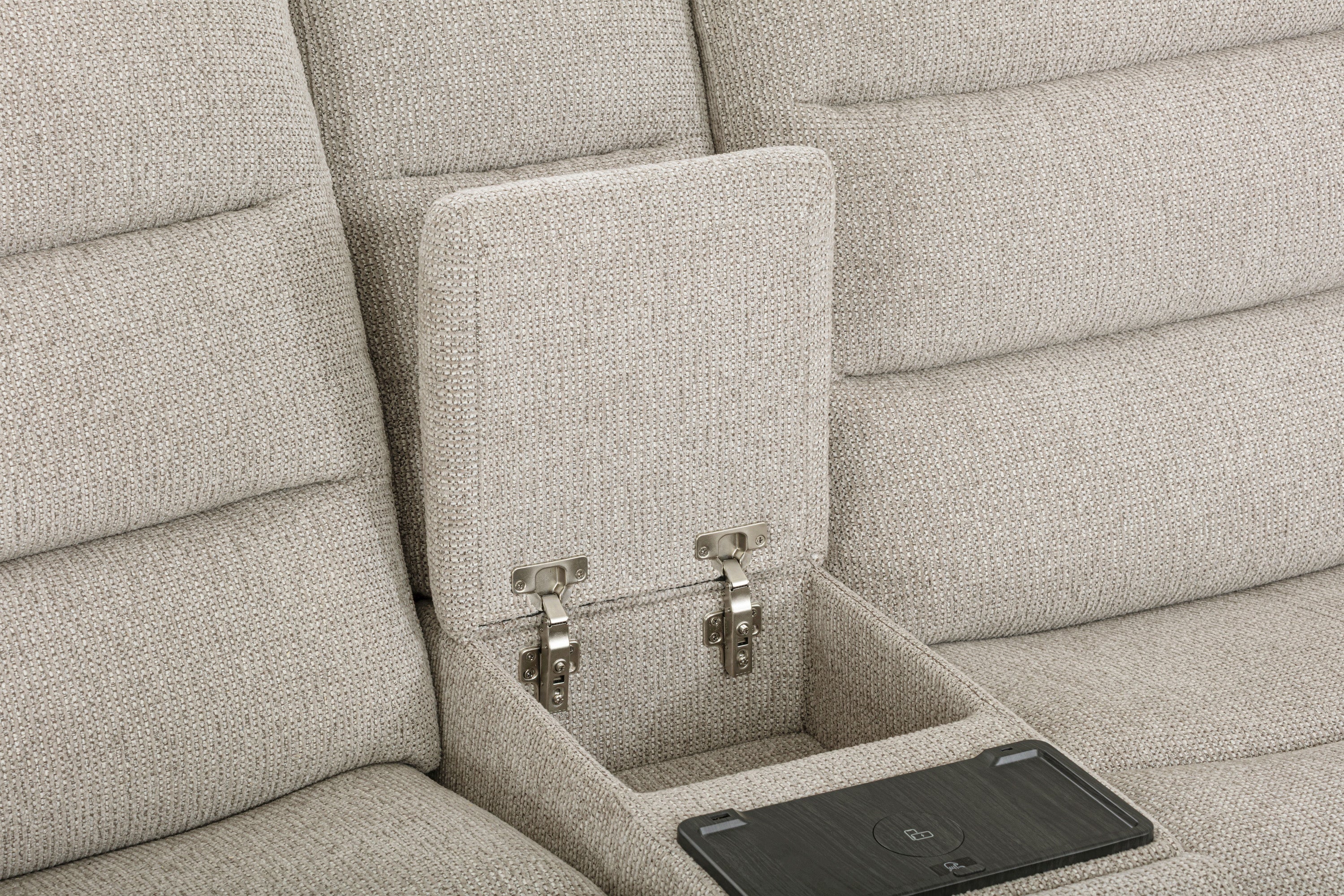 Felix Zero Gravity Power Reclining Sectional Collection, Beige Finish