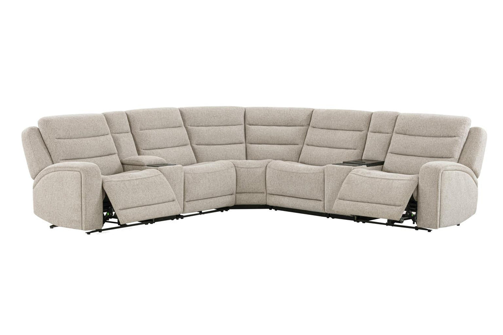 Felix Zero Gravity Power Reclining Sectional Collection, Beige Finish