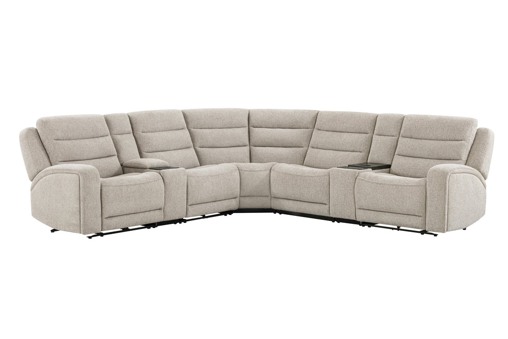 Felix Zero Gravity Power Reclining Sectional Collection, Beige Finish